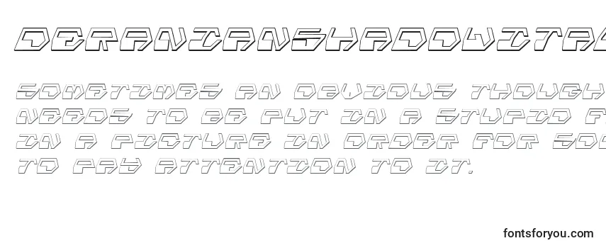 DeranianShadowItalic Font