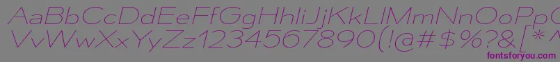 MesmerizeExUlIt Font – Purple Fonts on Gray Background