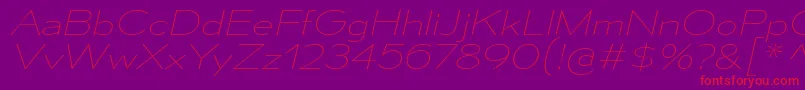 MesmerizeExUlIt Font – Red Fonts on Purple Background