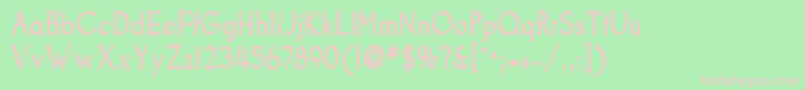GoodfishBold-Schriftart – Rosa Schriften auf grünem Hintergrund