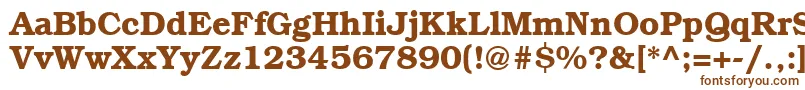 ItcBookmanDemi Font – Brown Fonts on White Background