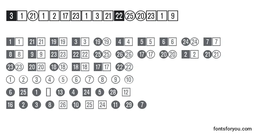 Police DatasymadbNormal - Alphabet, Chiffres, Caractères Spéciaux