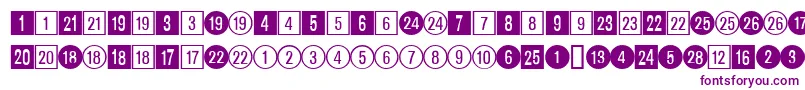 DatasymadbNormal-fontti – violetit fontit