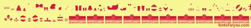 More about HelloChristmasIconFillTrial Font HelloChristmasIconFillTrial Font – Red Fonts on Yellow Background