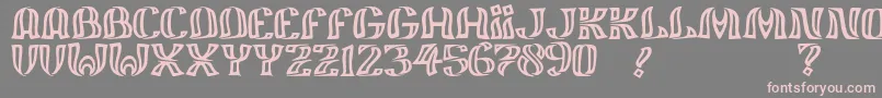 JmhFelizOut Font – Pink Fonts on Gray Background