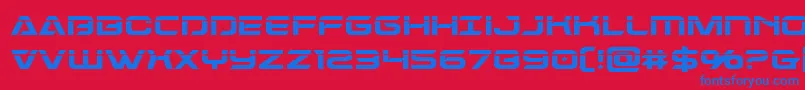 More about Dameronlaser Font Dameronlaser Font – Blue Fonts on Red Background