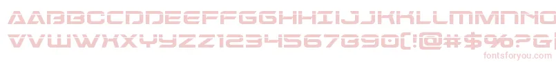 Czcionka Dameronlaser – różowe czcionki na białym tle