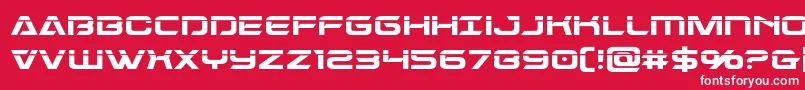 Dameronlaser Font – White Fonts on Red Background