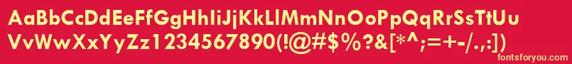 TwCenMtРџРѕР»СѓР¶РёСЂРЅС‹Р№ Font – Yellow Fonts on Red Background