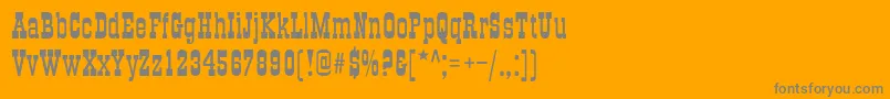 Шрифт TraktirNormal – серые шрифты на оранжевом фоне