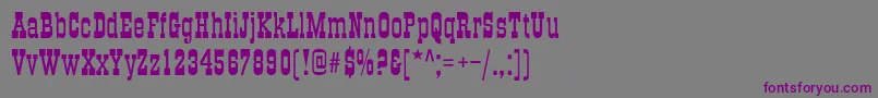 TraktirNormal Font – Purple Fonts on Gray Background