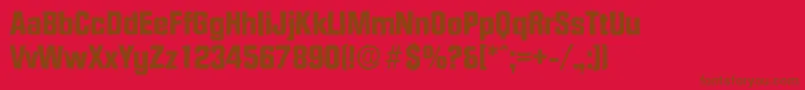 DiamanteantiqueXboldRegular Font – Brown Fonts on Red Background