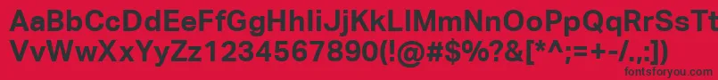AktivgroteskcorpBold Font – Black Fonts on Red Background