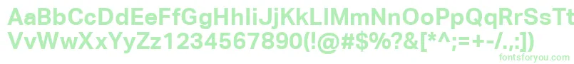 Шрифт AktivgroteskcorpBold – зелёные шрифты
