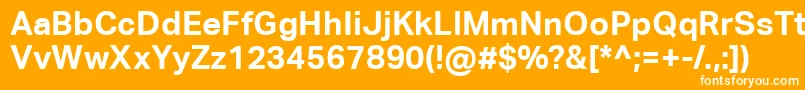 AktivgroteskcorpBold Font – White Fonts on Orange Background