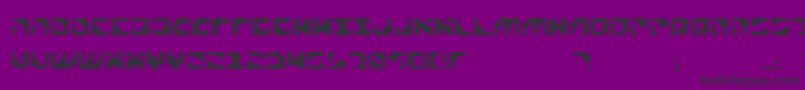 Xenophobia Font – Black Fonts on Purple Background