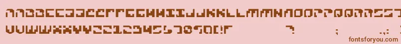 Xenophobia Font – Brown Fonts on Pink Background