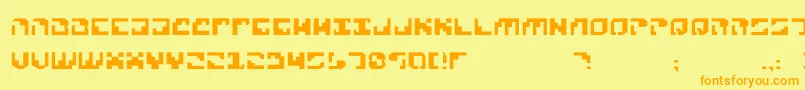 Xenophobia Font – Orange Fonts on Yellow Background