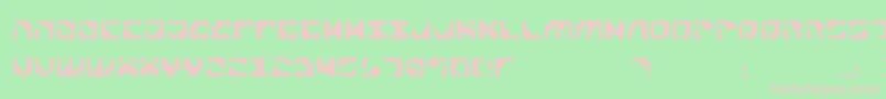 Xenophobia Font – Pink Fonts on Green Background