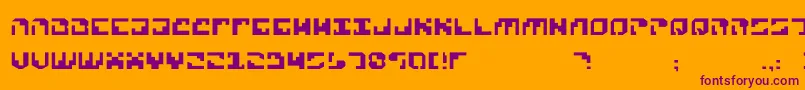 More about Xenophobia Font Xenophobia Font – Purple Fonts on Orange Background