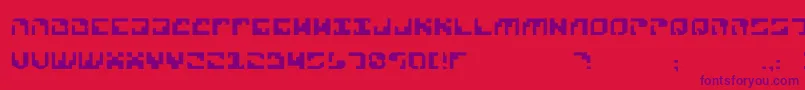 Xenophobia Font – Purple Fonts on Red Background