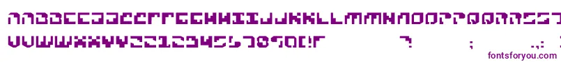 Xenophobia Font – Purple Fonts on White Background