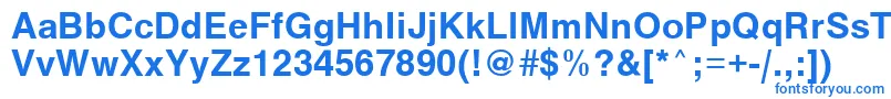 Vantabold Font – Blue Fonts on White Background