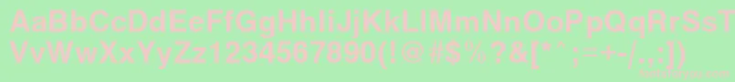 Vantabold Font – Pink Fonts on Green Background