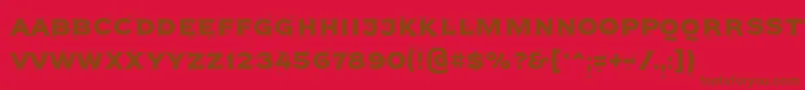 Agreloy Font – Brown Fonts on Red Background