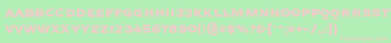 Agreloy Font – Pink Fonts on Green Background