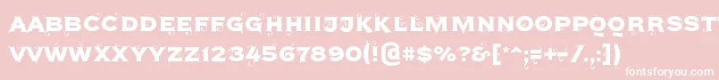 Agreloy Font – White Fonts on Pink Background