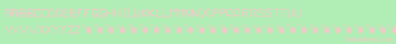 Frish Font – Pink Fonts on Green Background