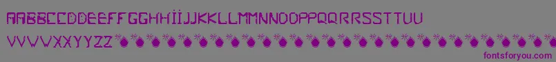 Frish-Schriftart – Violette Schriften auf grauem Hintergrund