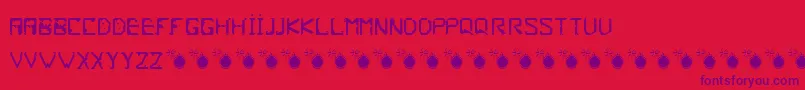 Frish Font – Purple Fonts on Red Background