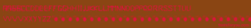 Frish Font – Red Fonts on Brown Background