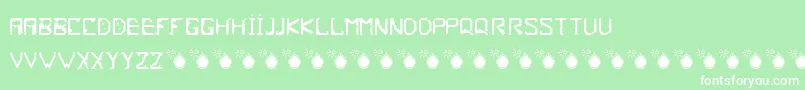 Frish-fontti – valkoiset fontit vihreällä taustalla