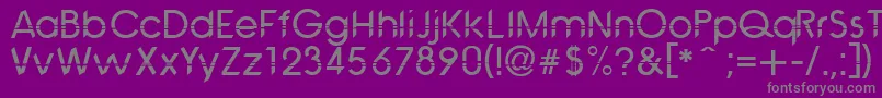 AvantiRomero Font – Gray Fonts on Purple Background