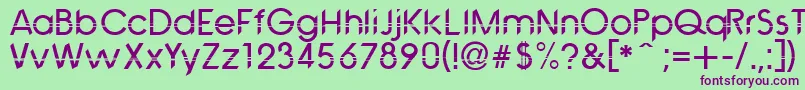 AvantiRomero Font – Purple Fonts on Green Background
