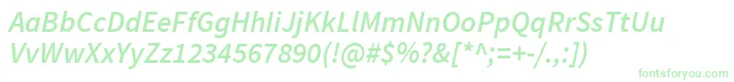 SourcesansproSemibolditalic Font – Green Fonts