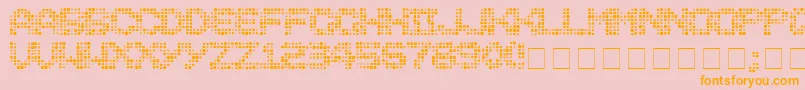 Medicationneeded Font – Orange Fonts on Pink Background