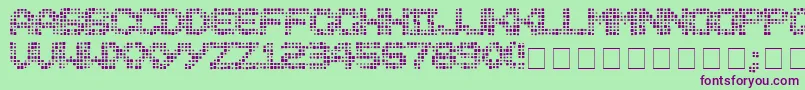 Medicationneeded Font – Purple Fonts on Green Background