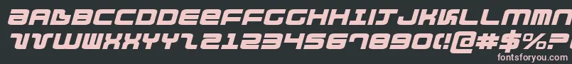 Шрифт DirektorExpandedItalic – розовые шрифты на чёрном фоне