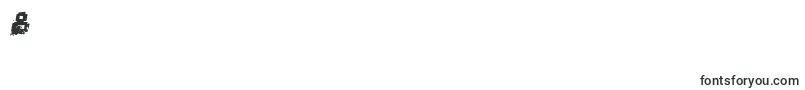 Czcionka PixelDeadItalic – czcionki cyfry 8