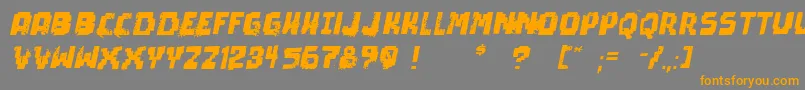 fuente PixelDeadItalic – Fuentes Naranjas Sobre Fondo Gris