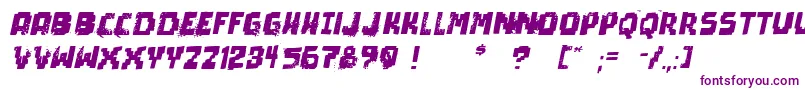 Police PixelDeadItalic – polices violettes