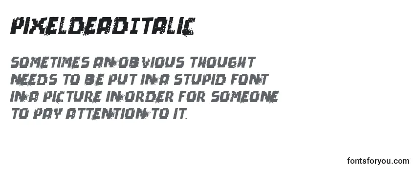 PixelDeadItalic Font