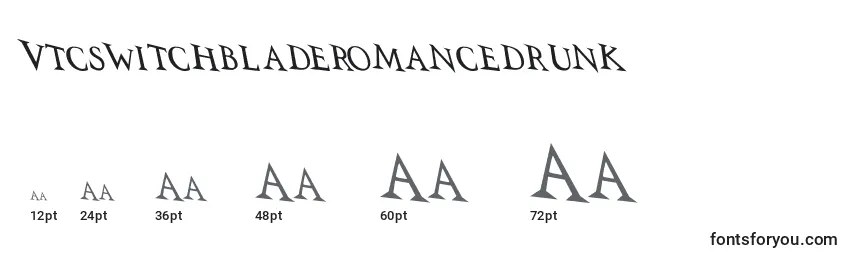 Vtcswitchbladeromancedrunk Font Sizes