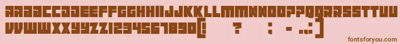 Maniacgrunged Font – Brown Fonts on Pink Background