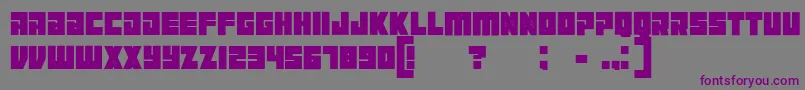 Maniacgrunged Font – Purple Fonts on Gray Background