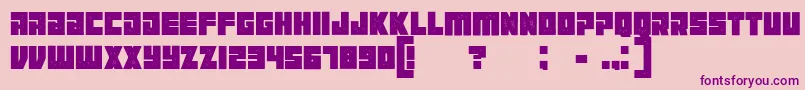 Maniacgrunged Font – Purple Fonts on Pink Background